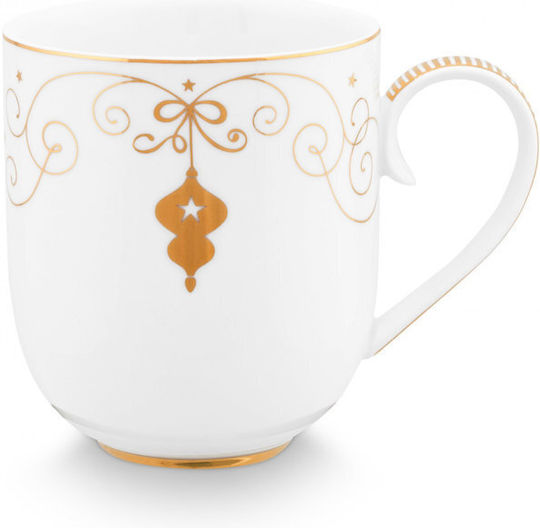 PiP Studio Royal Winter Κούπα από Πορσελάνη Λευκή 325ml