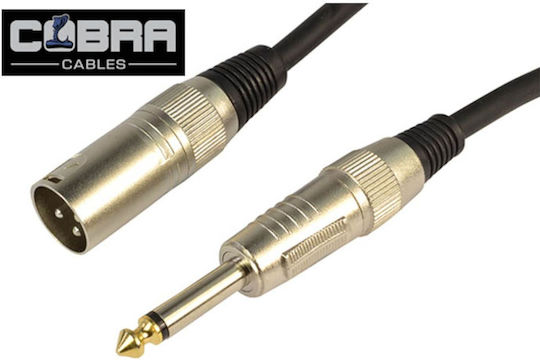 Cobra Кабел XLR мъжки - XLR мъжки Черен 0.1м CL021-001