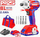 Emtop ECDLIR20221 Impact Screwdriver Battery Brushless 20V 2x2Ah