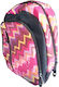 Starpak Pink-purple 3 Compartments School Bag Backpack Junior High-High School Pink with Water Bottle Holder
