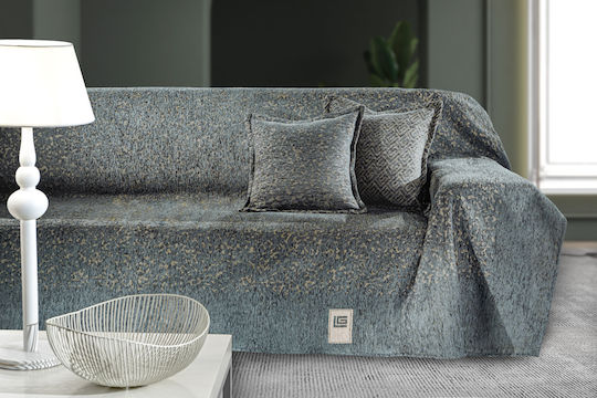 Guy Laroche Sofa Throws 2 Seater 2 Sides Matis 180x250cm Anthracite