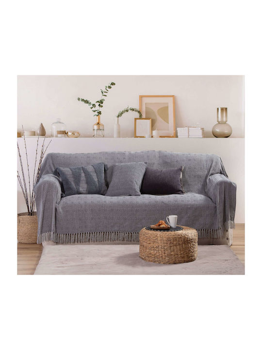 Nef-Nef Homeware Sesselüberwurf Devine 180x180cm Grey