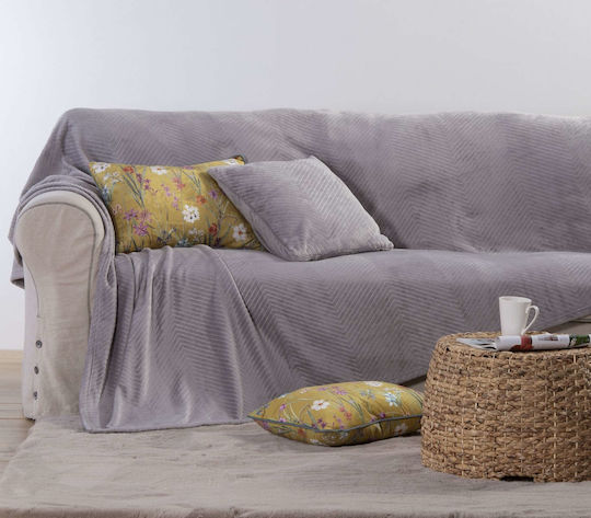 Nef-Nef Homeware Dakari Ριχτάρι Πολυθρόνας Ζακάρ 130x180εκ. Grey 033958 Nef-Nef Homeware Dakari Ριχτάρι Πολυθρόνας Ζακάρ 130x180εκ. Grey 033958