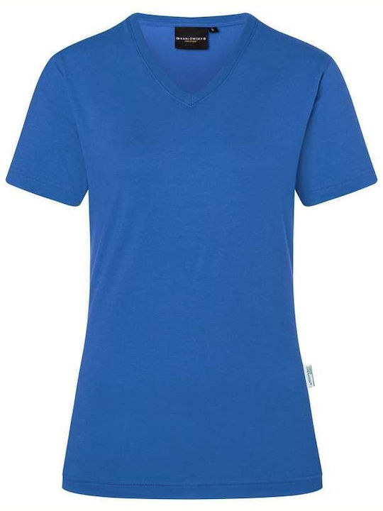 Karlowsky Damen Werbebekleidung T-Shirt Kurzärmelig in Blau Farbe