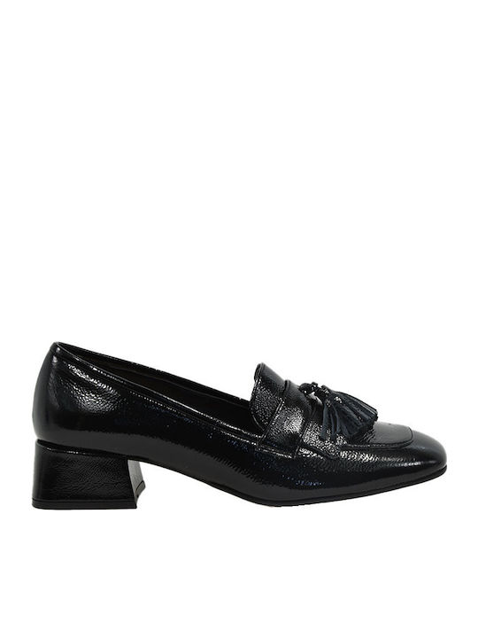 Fardoulis Leather Black Heels