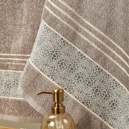 Whitegg 3pc Bath Towel Set Βασιλική Gray Weight 500gr/m²