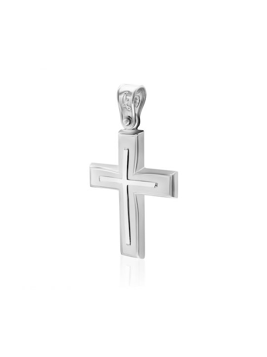 Chrilia White Gold Cross 14K