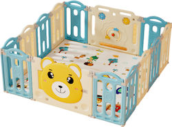 Fun Baby Φράχτης 148x148x62εκ. Μπλε