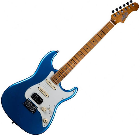 Jet Guitars Chitară Electrică Stratocaster Lake Placid Blue Cu Manșetă