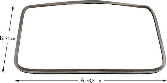 Oven Door Gasket Miele Original H399b H4900b 53-55 X 34 Cm
