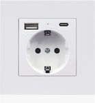 Single Power Socket White