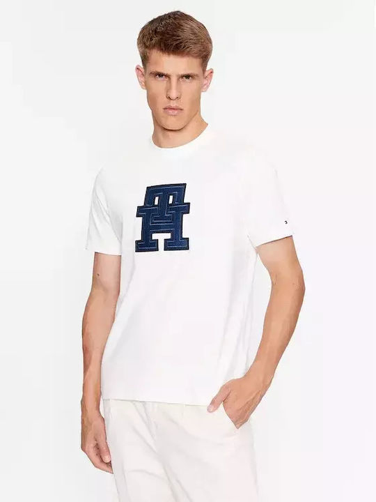 Tommy Hilfiger Men's Short Sleeve Blouse White