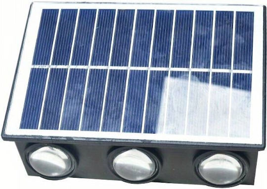 Επιτοίχιο Ηλιακό Φωτιστικό 2.5W με Θερμό Λευκό Φως IP65