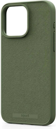 Njord Suede Back Cover Πλαστικό 2mm Χακί (iPhone 15 Pro Max)