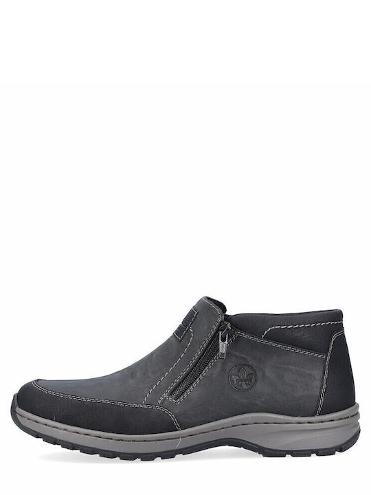 Men's Synthetic Leather Casual Shoes Black