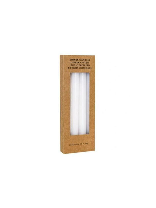 Scented Candle Taper White 4pcs