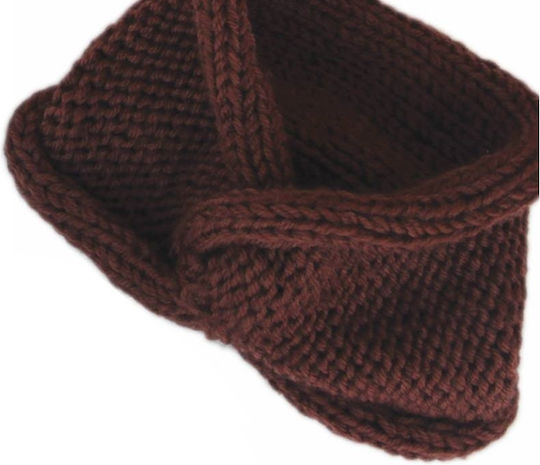 Knitted Beanie Cap Brown