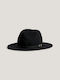 Tommy Hilfiger Frauen Wolle Hut Fedora Schwarz