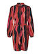 Vero Moda Midi Rochie cu cămașă Rochie Roșu
