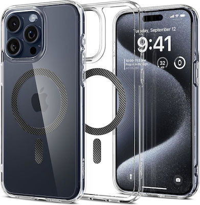 Spigen Ultra Hybrid (MagFit) Coperta din spate Silicon rezistent fibră de carbon (iPhone 15 Pro)