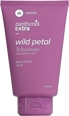 Medisei Wild Petal 3 in 1 Liquid for the Face , the Body & the Hair 200ml