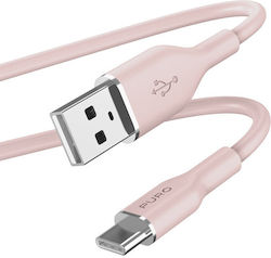 Puro Icon Soft USB 2.0 USB-C male - USB-A 18W 1.5m