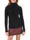 Ale - The Non Usual Casual Women's Blouse Long Sleeve Turtleneck Black