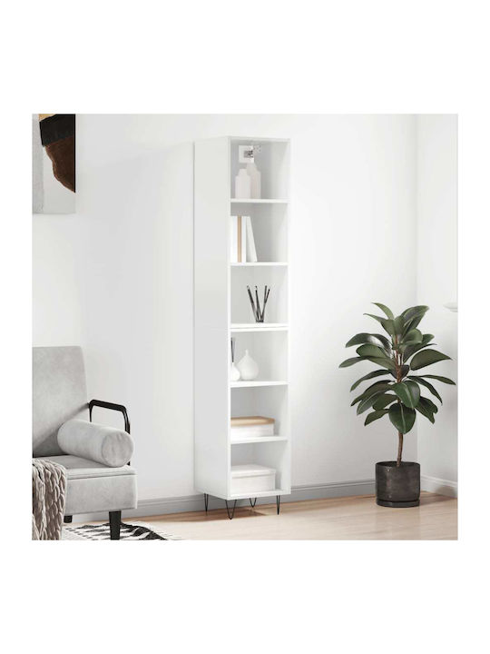 Bookcase White 34.5x32.5x180cm