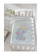 Piel SA Blanket Spanish Nursery Swaddling Blankets Velvet Blue 80x110cm