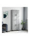 Grey Bookcase 69.5x34x180cm