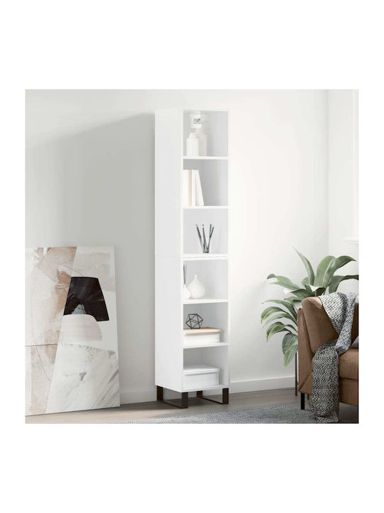 Bookcase White 34.5x32.5x180cm