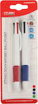 Tpster Pen Ballpoint with Multicolour Ink 2pcs