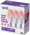 WiZ Becuri inteligente LED 4.9W pentru Soclu E14 RGB 470lm 3buc