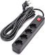 Aigostar Power Strip 4 Positions with Switch and Cable 5m