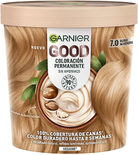 Garnier Good Βαφή Μαλλιών Χωρίς Αμμωνία 7.0 almond blonde