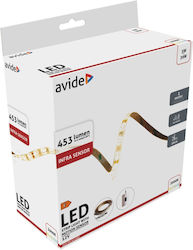 Avide Alslis12v-5w Bandă LED Alimentare 12V cu Lumină Alb Cald Lungime 1m