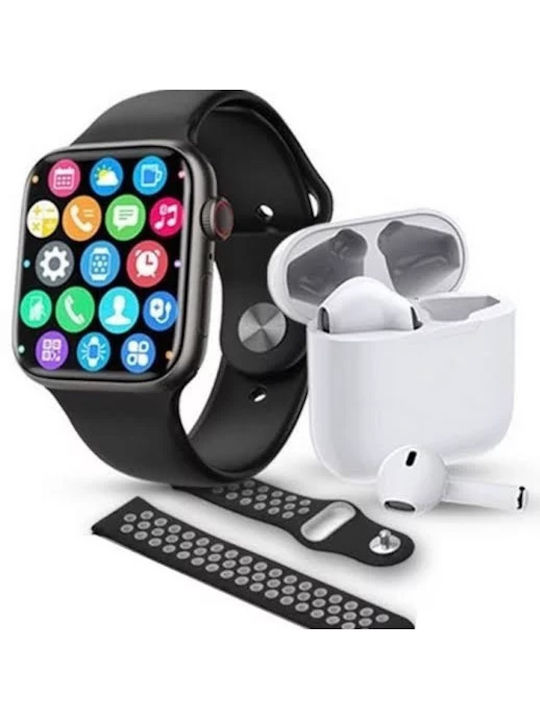 Kingsmaker 2021 iwo 13 series 5 t55 smart watch bluetooth call hotsell music player 44 mm for apple ios android phone heart rate monitor
