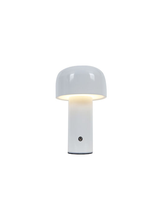 Inlight Metal Lampă de masă LED cu Abajur Alb și Bază