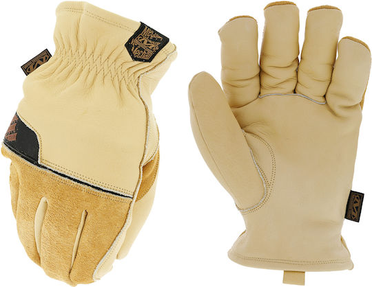 Mechanix Wear Γάντια Εργασίας Οδηγού Καφέ Δερμάτινα