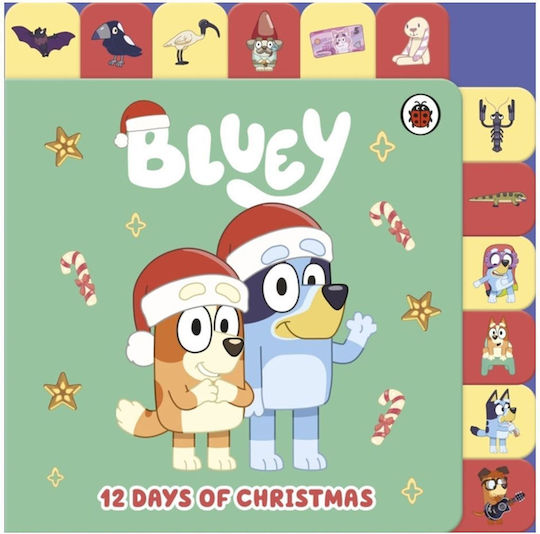 Bluey: 12 Days Of Christmas Tabbed Board Book Board Book