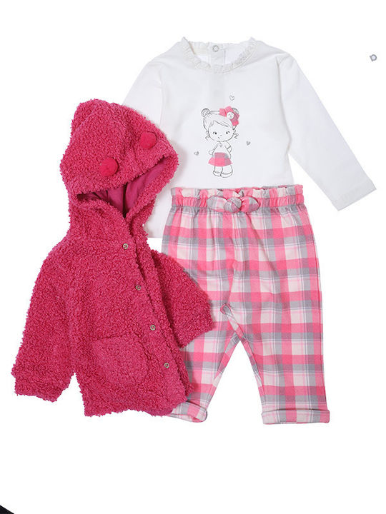 Yours by Tandem Kids Clothing Set with Pants with Pants 2pcs Fuchsia