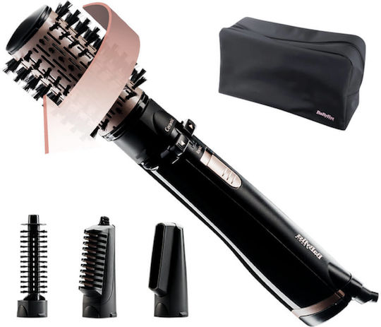 Babyliss Dry, Straighten & Style Ceramică Perie Electrică cu Aer & Cap Rotativ pentru Îndreptare și Bucle 1000W