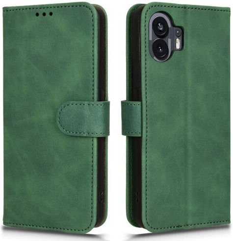 Halterung Ansicht Brieftasche Leder Grün (Nothing Phone 2)