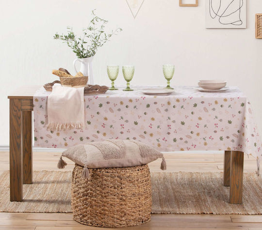 Nef-Nef Homeware Tischtuch Forest Ecru 140x140cm