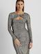 Mini Evening Dress Gray
