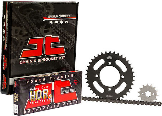 JT Sprockets Σετ Γρανάζια Αλυσίδα για Suzuki GP 125