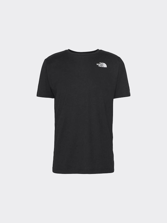 The North Face T-shirt Bărbătesc cu Mânecă Scurtă Negru