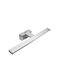 Adeleq Lamp Bathroom with Integrated LED and Natural White Light Silver 60cm