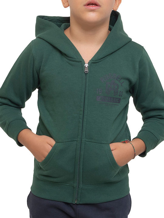 Russell Athletic Kids Sweatshirt Cardigan Cotto...
