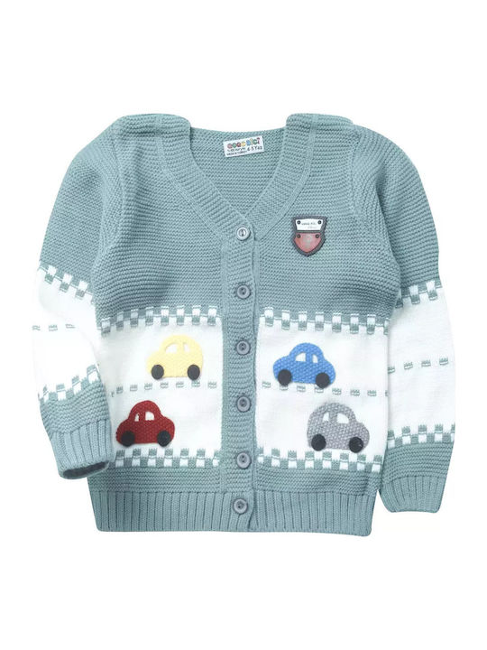 Kinderstrickjacke Gestrickt Grün